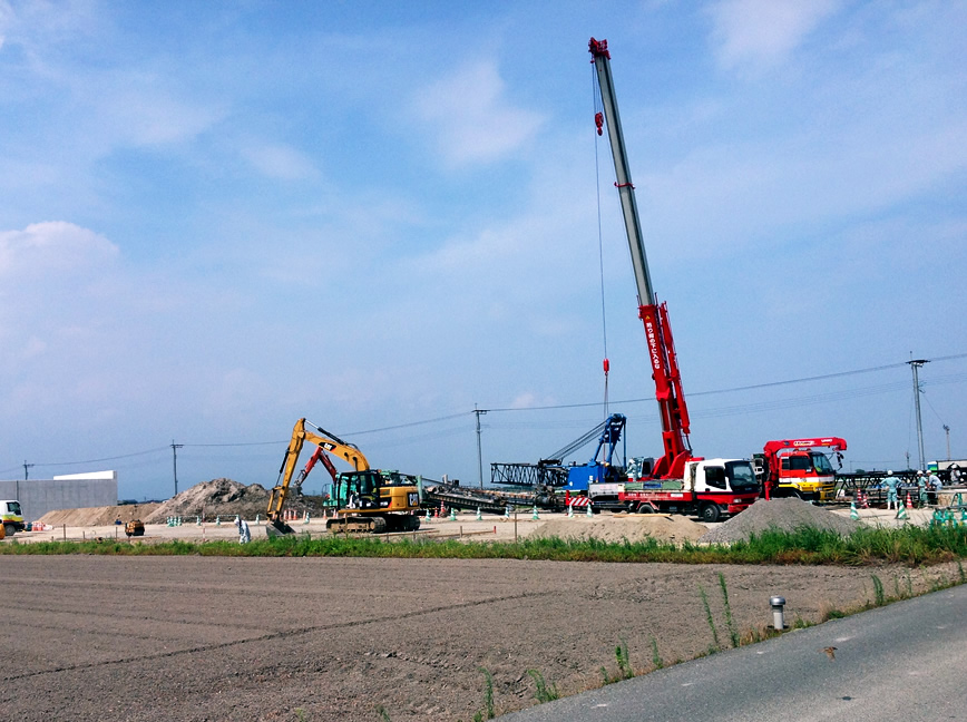 有明海沿岸道路三王・芦刈現場