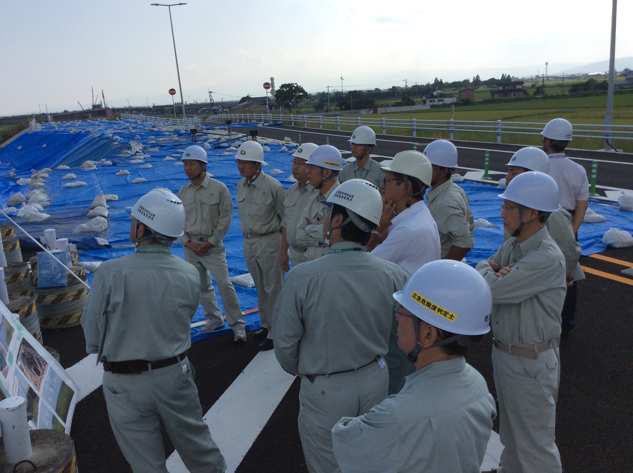 2016年9月23日　県土整備・警察常任委員会　現地視察（有明海沿岸道路「芦刈南IC」）